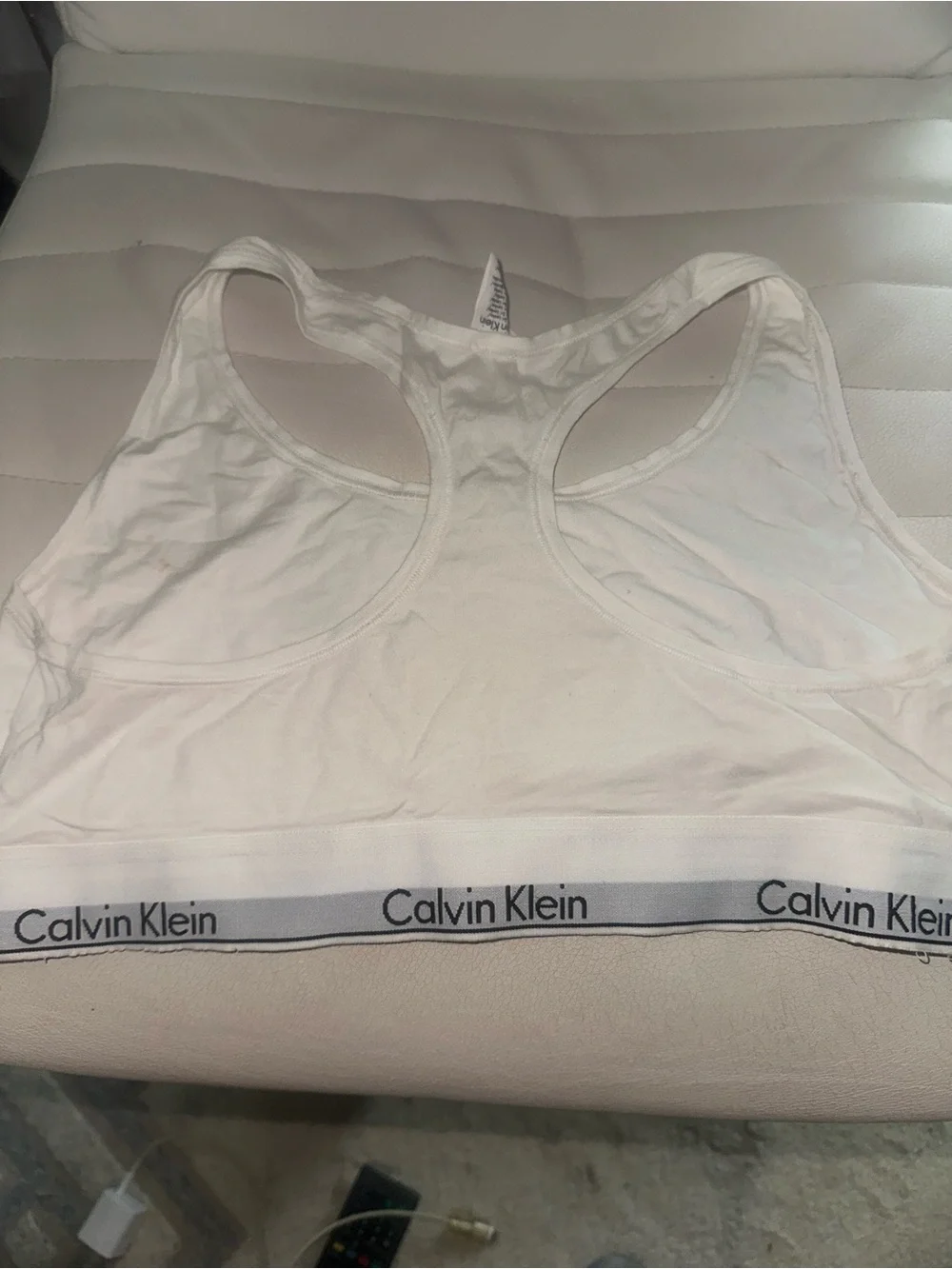 Calvin Klein Black, White & Gray Underwear Bras and Thong Set